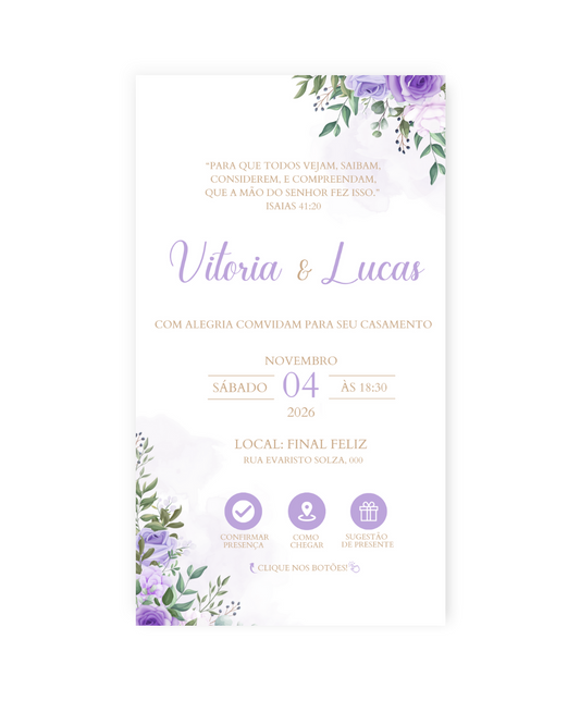 Convite Casamento