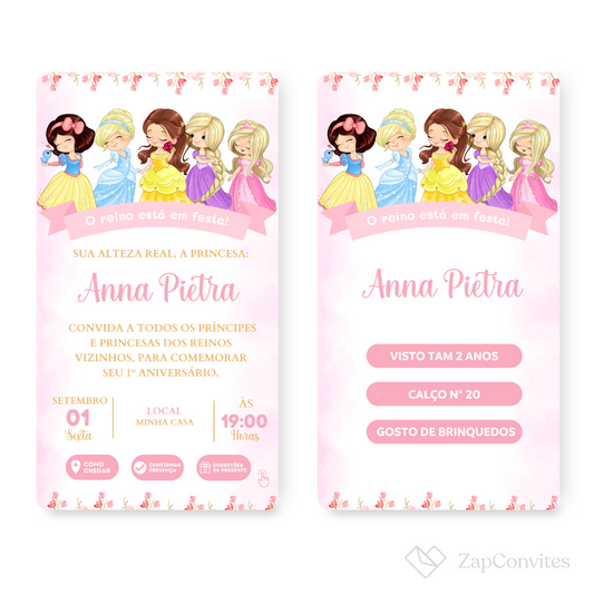 Convite Princesa