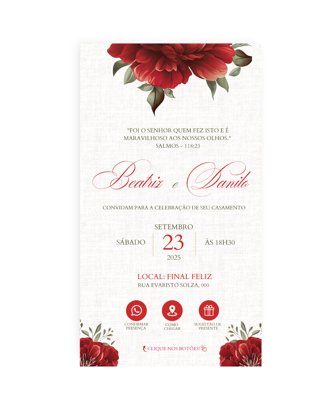 Convite Casamento