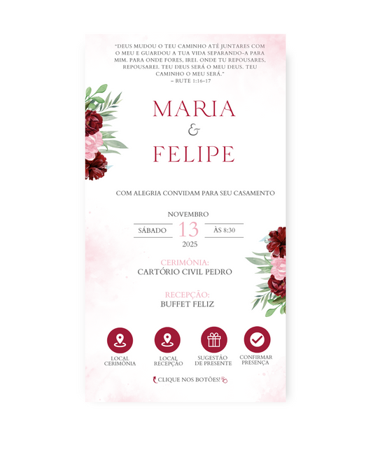 Convite Casamento