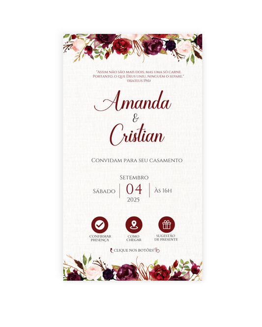 Convite Casamento