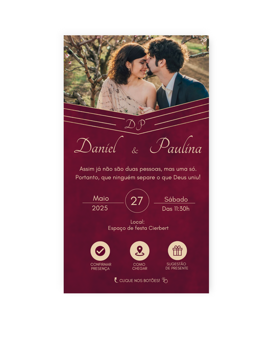 Convite Casamento