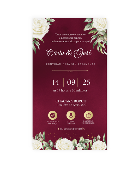 Convite Casamento