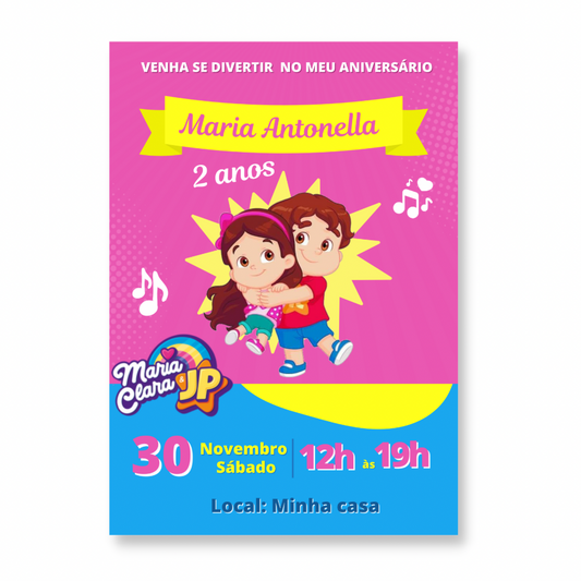 Convite Maria Clara e JP