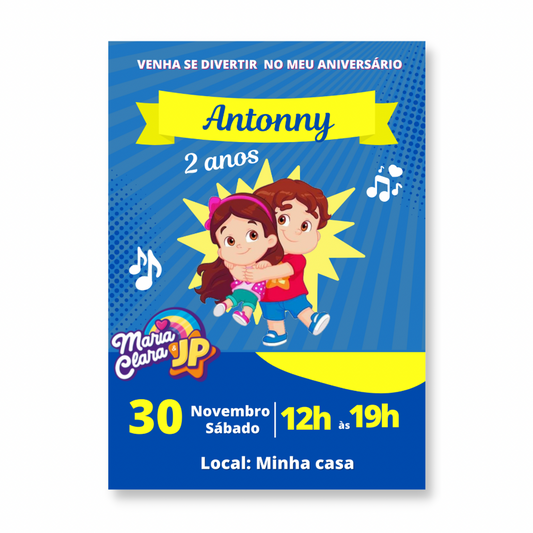 Convite Maria Clara e JP