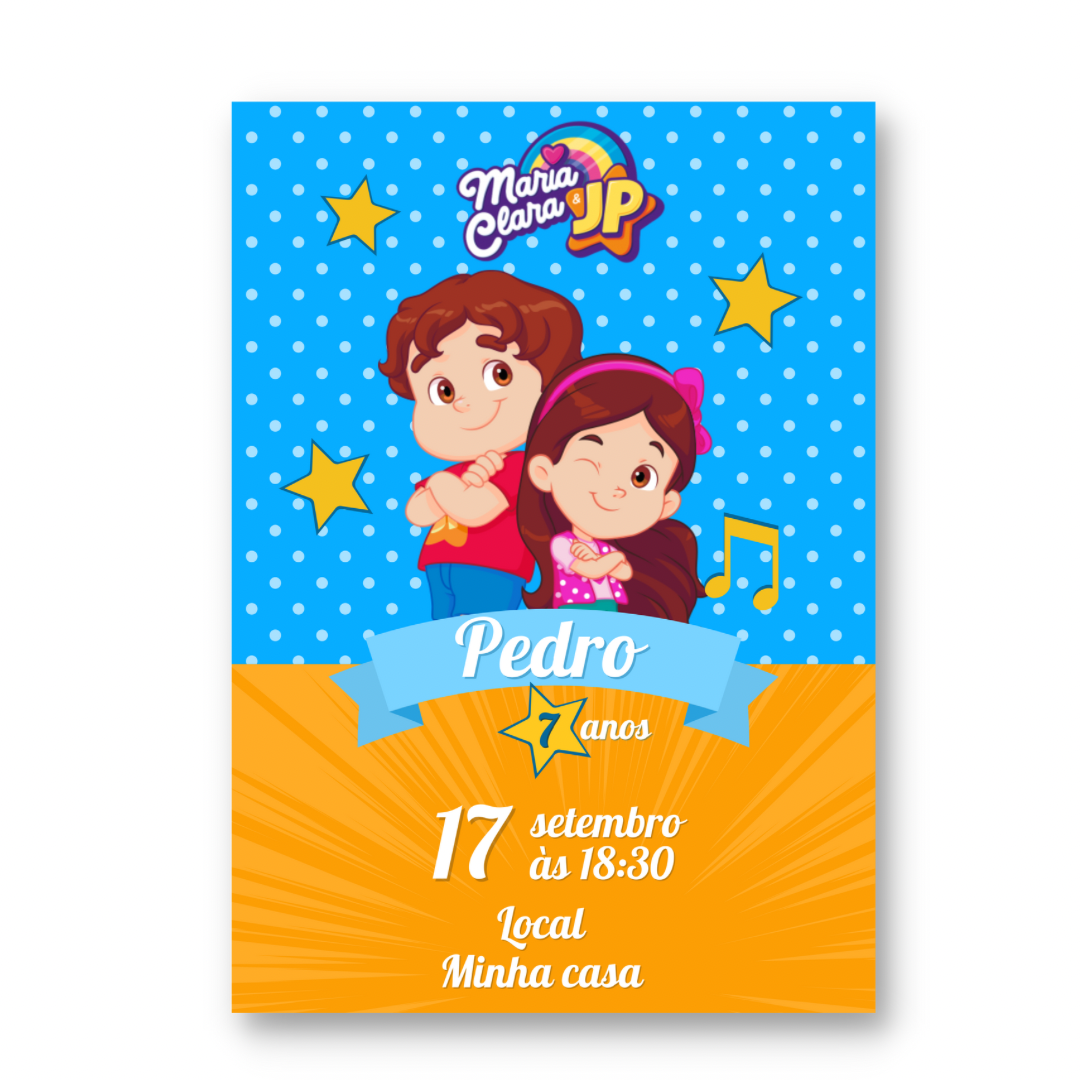 Convite Maria Clara e JP
